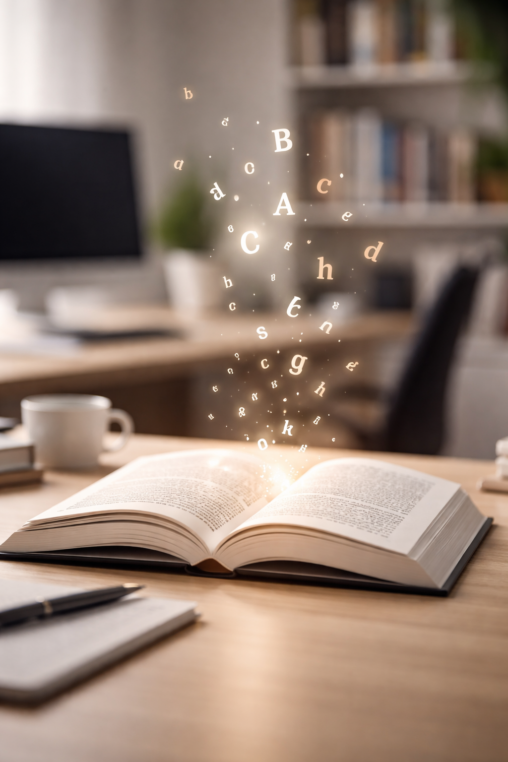 Beitragsfoto offenes Buch im Büro